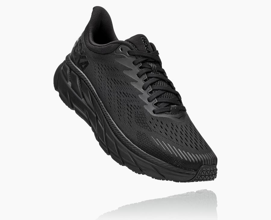 Hoka One One Koşu Ayakkabısı Erkek Siyah - Clifton 7 - UC5973260